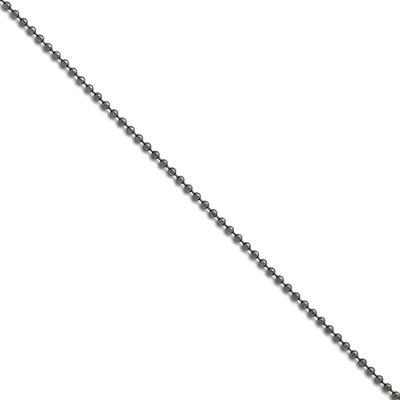 2.40 mm 18 inch Beaded Ball Antiqued Chain - Stainless Steel SRN1009 by Chisel, MPN: SRN1009, 88677…