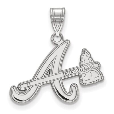 Atlanta Braves Medium Pendant 14k White Gold 4W022BRA, MPN: 4W022BRA, 886774843285