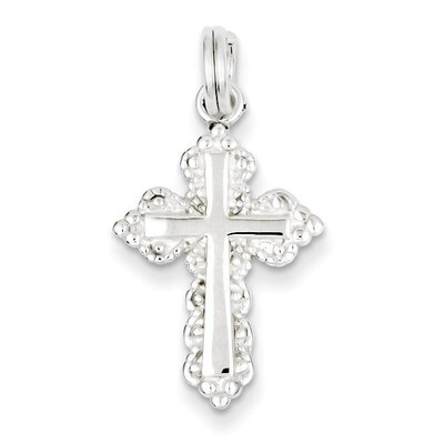 Cross Charm Sterling Silver QC4310, MPN: QC4310, 723252298376