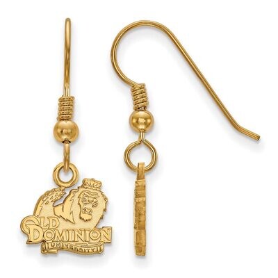 Old Dominion University x-Small Dangle Earring Wire Gold-plated Silver GP005ODU, MPN: GP005ODU, 886…