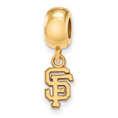 San Francisco Giants Bead Charm x-Small Dangle Gold-plated Silver GP034GIT, MPN: GP034GIT, 88677493…