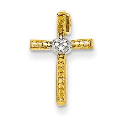 Diamond-cut Cross Pendant 14k Gold C4211, MPN: C4211, 883957456881