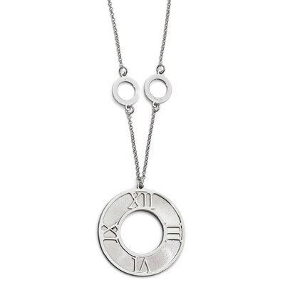 Leslie&#39;s Brushed with 2 inch Extender Necklace 16 Inch Sterling Silver Polished HB-QLF631-16, MPN: …