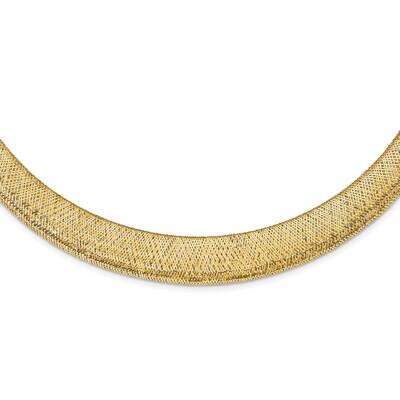 Leslie&#39;s Textured Stretch Necklace 14k Gold Polished HB-LF1335-18, MPN: LF1335-18, 191101979460