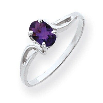 Amethyst Ring 14k white Gold 6x4mm Oval Y4649AM, MPN: Y4649AM, 883957563909