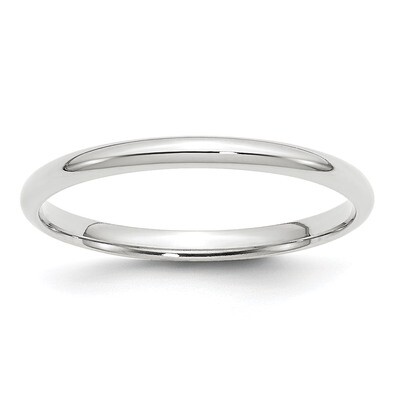 2mm Lightweight Comfort Fit Band 10k White Gold WCFL020 Engravable, MPN: WCFL020, 886774459233