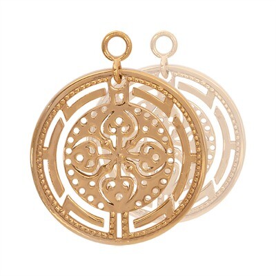 Nikki Lissoni Roman Maze 2 Pieces Gold-Plated 24mm Earrings EAC2026G, MPN: EAC2026G, 8718627465394