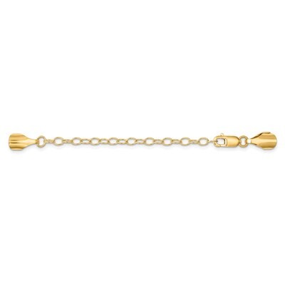 Lobster with Round Endcaps with Chain Clasp 14k Yellow Gold YG1680, MPN: YG1680,