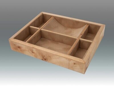 Tizo 10.25 x 8.25 Inch Sectional Wooden Valet Tray - Cream, MPN: NC125TATY,