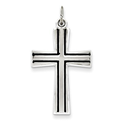 Latin Cross Charm Sterling Silver Enameled QC3238, MPN: QC3238, 883957283371