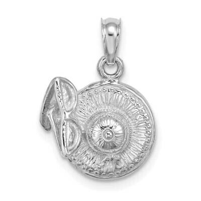 Sunhat with Sunglasses Charm 14k White Gold 3-D K7257W, MPN: K7257W, 196904082355