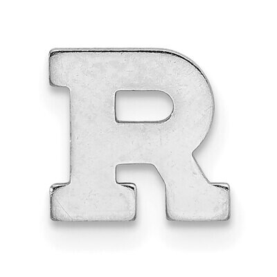 Die Struck Letter R 14k White Gold WG2221R, MPN: WG2221R,
