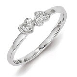 White Diamond Stackable Ring Sterling Silver QR4669, MPN: QR4669, 883957439730