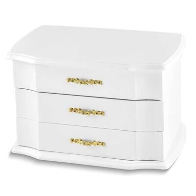 Children&#39;s White 2 Drawer Musical Jewelry Box GM24816, MPN: GM24816, 404672925120