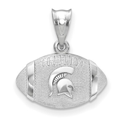 Michigan State University Spartan Football Pendant Sterling Silver SS506MIS, MPN: SS506MIS, 8538810…