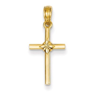 Cross Charm 14k Gold Polished C3882, MPN: C3882, 637218016006