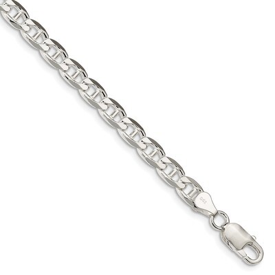 8 Inch 6.5mm Flat Anchor Chain Sterling Silver QFAN180-8, MPN: QFAN180-8, 883957832845