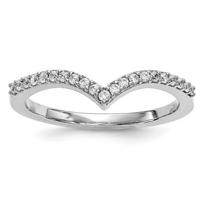 Diamond V Ring 14k White Gold Y13740WA, MPN: Y13740WA, 191101228445