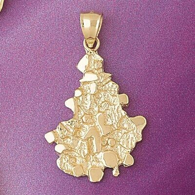 Dazzlers Jewelry Nuggets Pendant Necklace Charm Bracelet in Yellow, White or Rose Gold 5754, MPN: D…