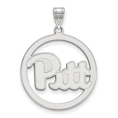 University of Pittsburgh L Pendant in Circle Sterling Silver SS028UPI, MPN: SS028UPI, 886774715322