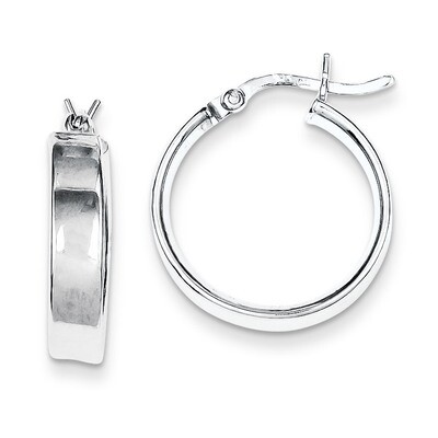 Hinged Earrings Sterling Silver Rhodium-plated QE8143, MPN: QE8143, 883957570242