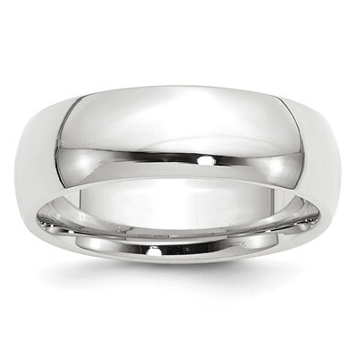 7mm Standard Comfort Fit Band 10k White Gold WCF070 Engravable, MPN: WCF070, 886774458793