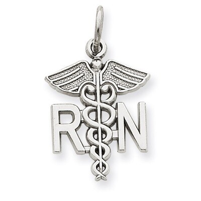 Registered Nurse Charm 14k White Gold WCH57, MPN: WCH57, 886774073590