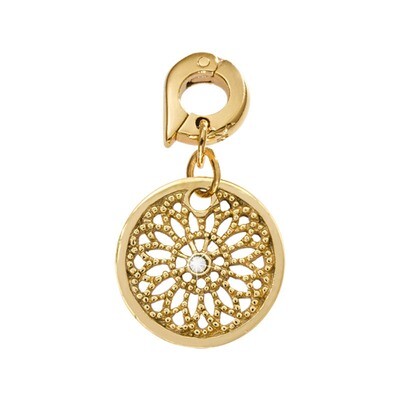 Nikki Lissoni Vintage Flower Charm Gold-Plated 15mm D1082GS, MPN: D1082GS, 8718819232537