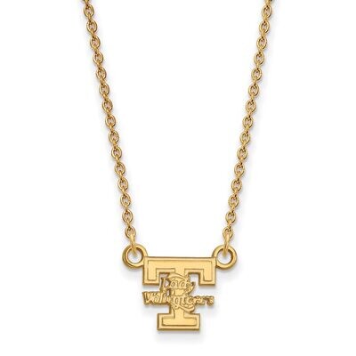 University of Tennessee Small Pendant with Chain Necklace Gold-plated Silver GP054UTN-18, MPN: GP05…