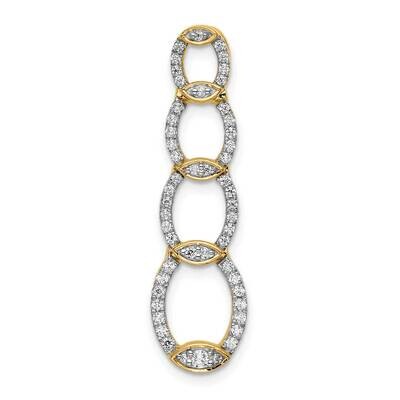 Si1/Si2, G H I, Oval Drop Pendant 14k Gold Lab Grown Diamond PM7929-030-YLG, MPN: PM7929-030-YLG, 8…