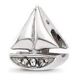 Swarovski Crystal Sailboat Bead Sterling Silver QRS4341, MPN: QRS4341,