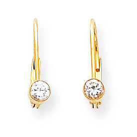 3.25mm Round Leverback Earring Mountings 14k Gold XLB10, MPN: XLB10, 883957119397
