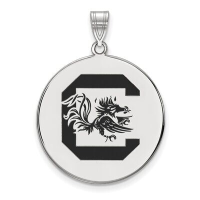 University of South Carolina x-Large Enamel Disc Pendant Sterling Silver SS071USO, MPN: SS071USO, 8…