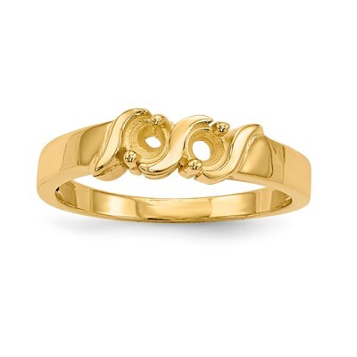 Mothers &amp; Family 14k Yellow Gold Polished 2-Stone Ring Mounting XMR11/2-7, MPN: XMR11-2, 1911015380…