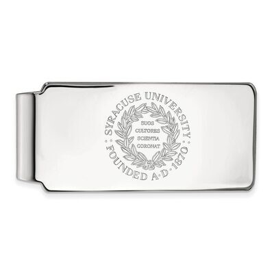 Syracuse University Money Clip Crest 10k White Gold 1W042SYU, MPN: 1W042SYU, 886774787619