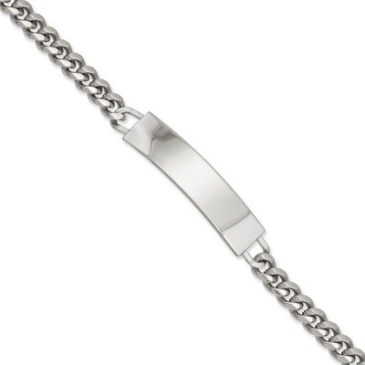 Kelly Waters Large Polished ID Bracelet 8.25 Inch Rhodium-plated KW519-8.25, MPN: KW519-8.25, 19110…