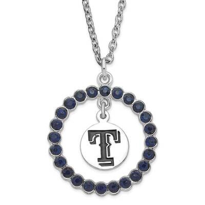 MLB Texas Rangers Spirit Crystal Wreath Necklace Silver-tone RAN067N-CR, MPN: RAN067N-CR, 634401946…