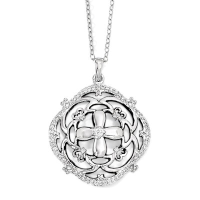 A Time For Miracles 18 Inch Necklace Sterling Silver with Diamonds QSX565, MPN: QSX565, 886774254258