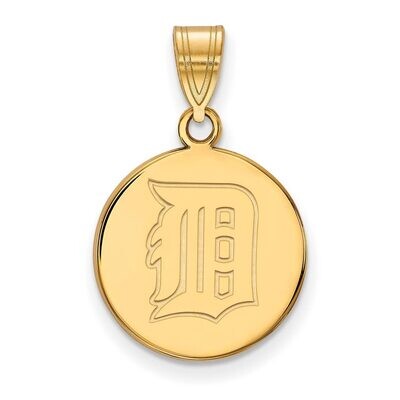 Detroit Tigers Medium Disc Pendant Gold-plated Silver GP039TIG, MPN: GP039TIG, 886774940212
