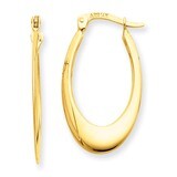 Hoop Earrings 14k Gold Polished TM651, MPN: TM651, 886774563114