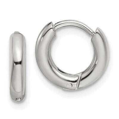 2.5mm Hinged Hoop Earrings Stainless Steel Polished SRE1441, MPN: SRE1441, 191101866586