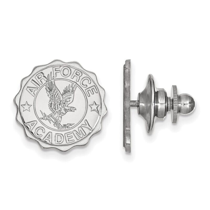 United States Air Force Academy Crest Lapel Pin 14k White Gold 4W024USA, MPN: 4W024USA, 886774844169