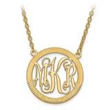 Laser Family Monogram Pendant with Chain 10k Gold 10XNA569Y, MPN: 10XNA569Y, 886774579696