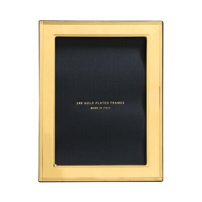 Cunill America Madison 8 x 10 Inch Picture Frame - 24k Gold Plated 0.5 Microns, MPN: 9079G