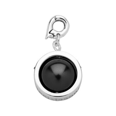 Nikki Lissoni In The Middle of The Night Charm with Crystal Pearl Swarovski Crystals Silver-plated …