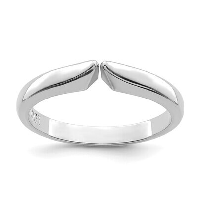 4-prong 1/2 round Medium to Heavy Weight (Pointed Shoulders) Shank 14k White Gold WGSH34, MPN: WGSH…