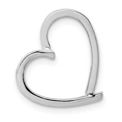 Chain Slide Heart 14k White Gold YC1330, MPN: YC1330, 716838334308