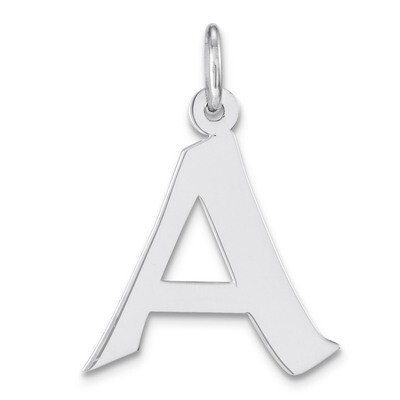 Artisan Block Initial A Charm Sterling Silver QC5089A, MPN: QC5089A, 886774961958