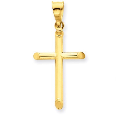 3-D Polished Hollow Cross Pendant 14k Gold K3606, MPN: K3606, 886774078779