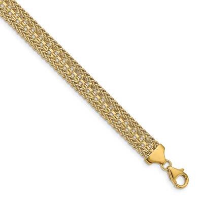 Leslie&#39;s Fancy Bracelet 14k Gold Polished HB-LF1423-7.5, MPN: LF1423-7.5, 191101009679